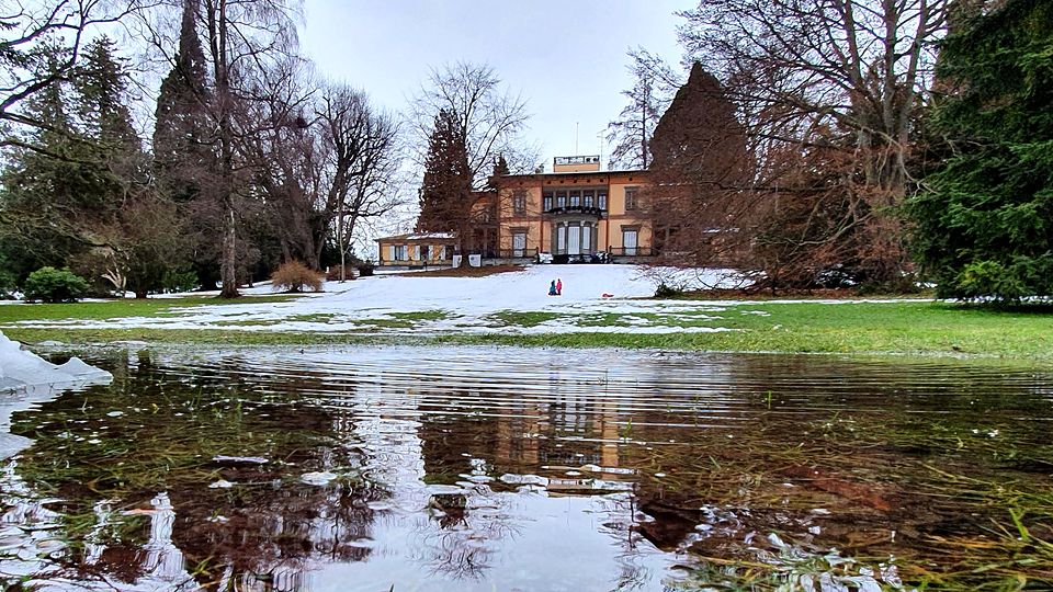 Die Villa Lindenhof bei Tauwetter